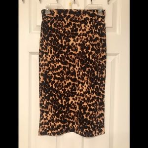 Leopard Body con skirt